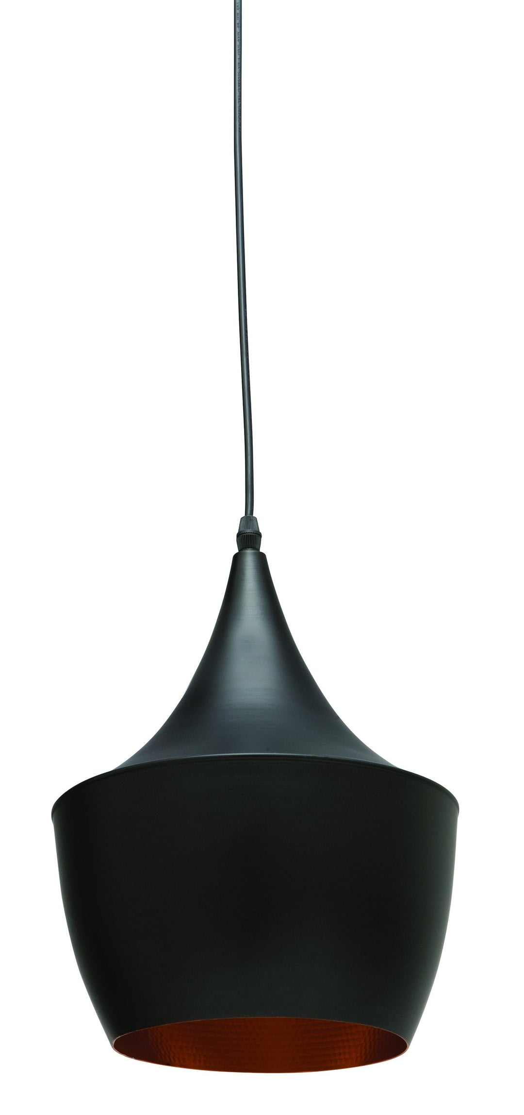 Karl Pendant Lighting - Black, 10in