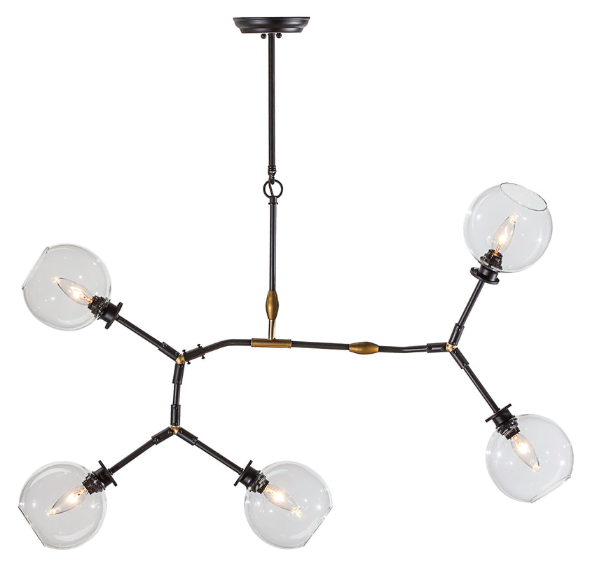 Atom 5 Pendant Lighting - Clear