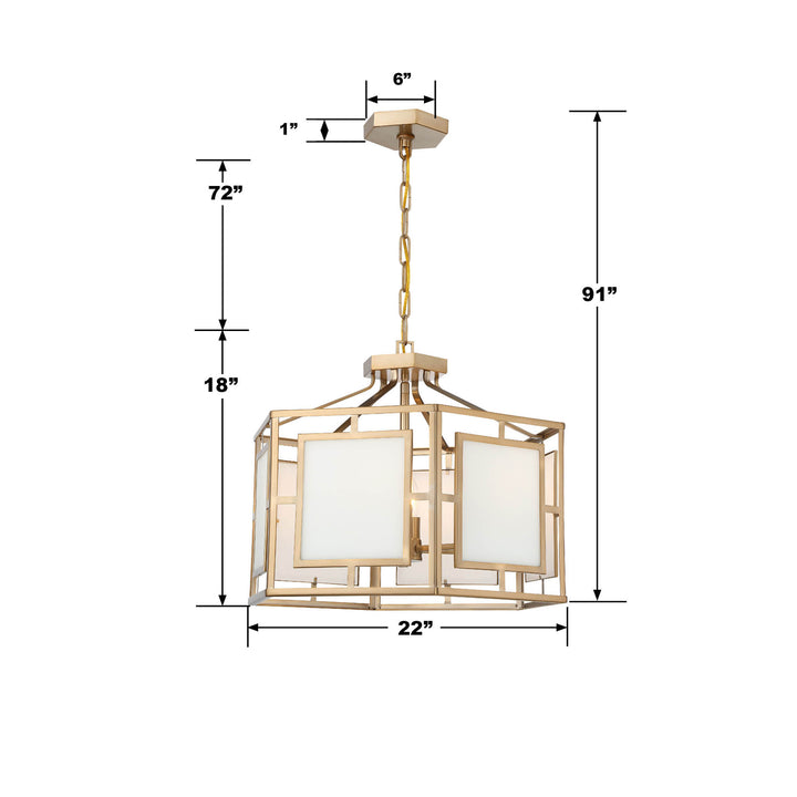 Crystorama Libby Langdon Hillcrest 6 Light Vibrant Gold Chandelier