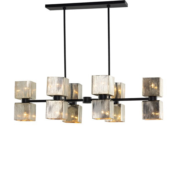 Ava Linear Chandelier-Antiqued Iron