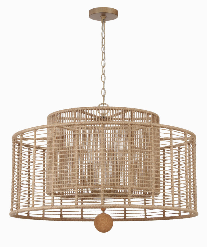 Crystorama Jayna 8 Light Burnished Silver Chandelier