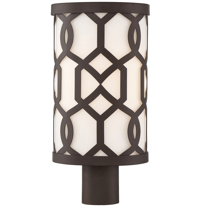 Crystorama Libby Langdon Jennings 1 Light Dark Bronze Outdoor Post