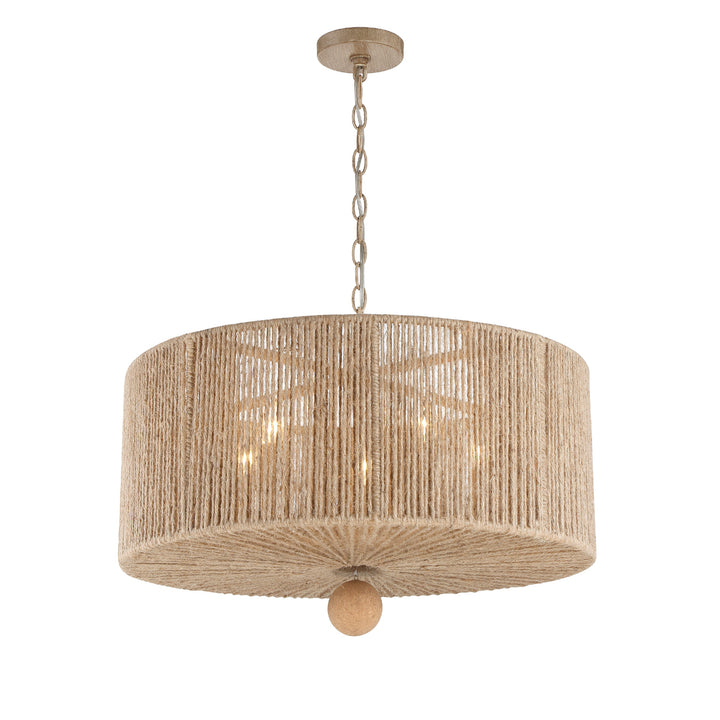 Crystorama Jessa 5 Light Burnished Silver Chandelier