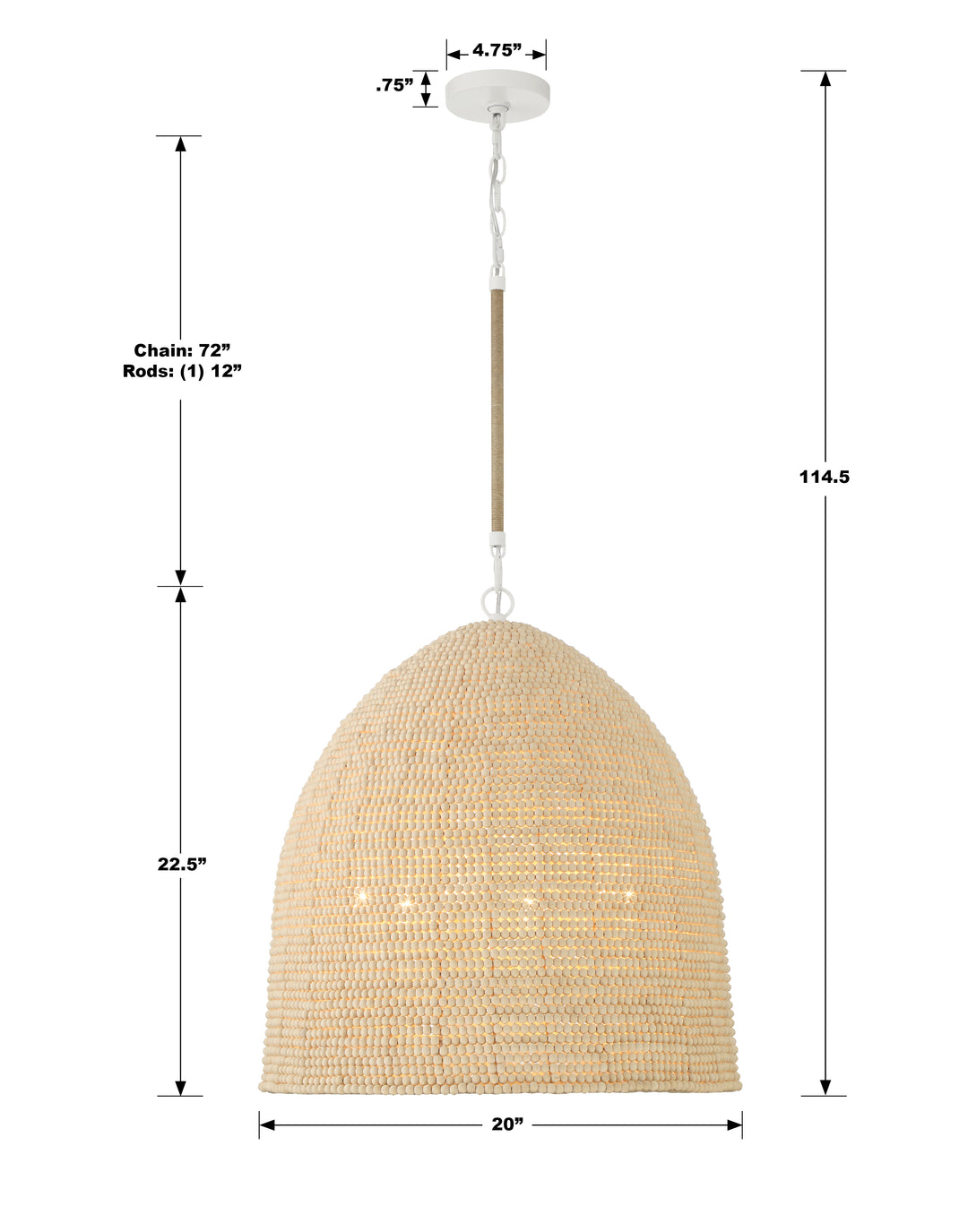 Crystorama Jasper 6 Light Matte White Chandelier