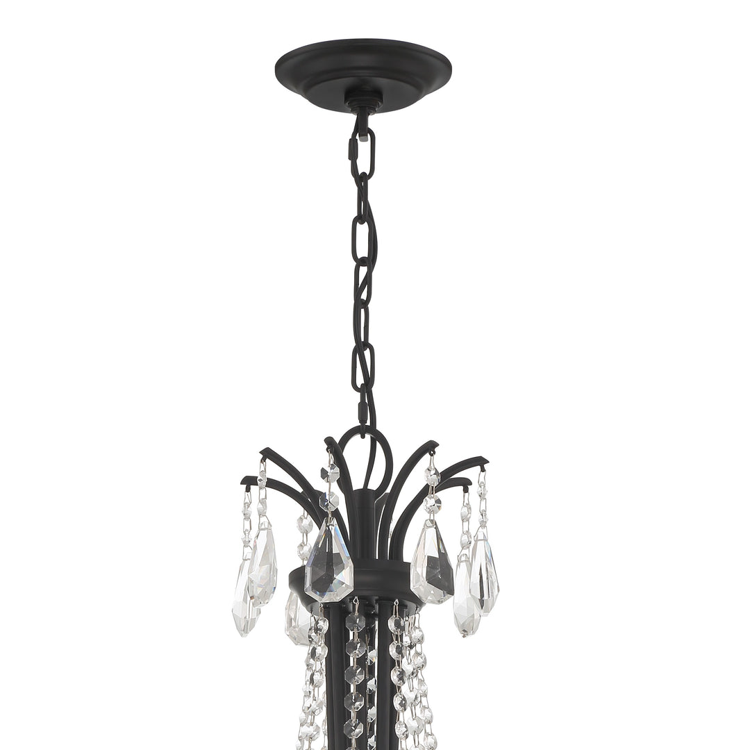 Crystorama Karrington 8 Light Aged Brass Chandelier