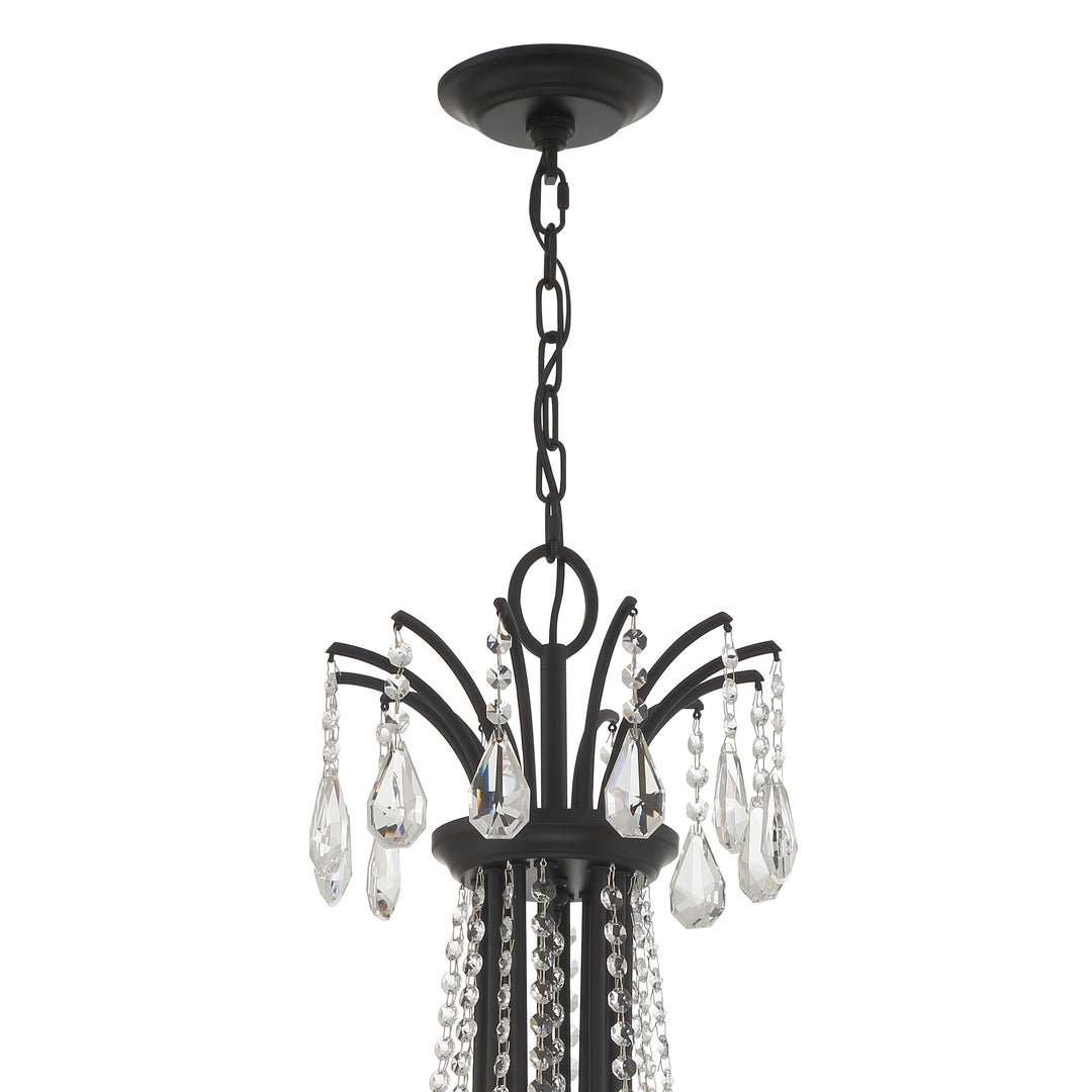 Crystorama Karrington 12 Light Aged Brass Chandelier