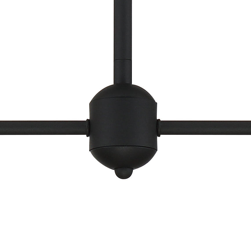 Crystorama Keenan 4 Light Black Forged Chandelier