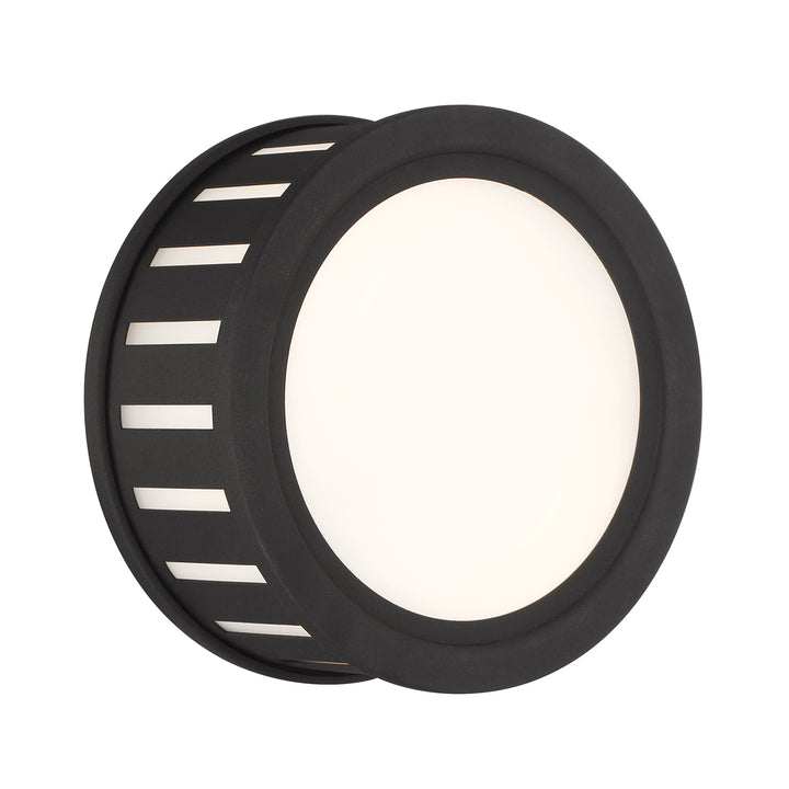 Crystorama Kendal 2 Light Black Forged Flush Mount