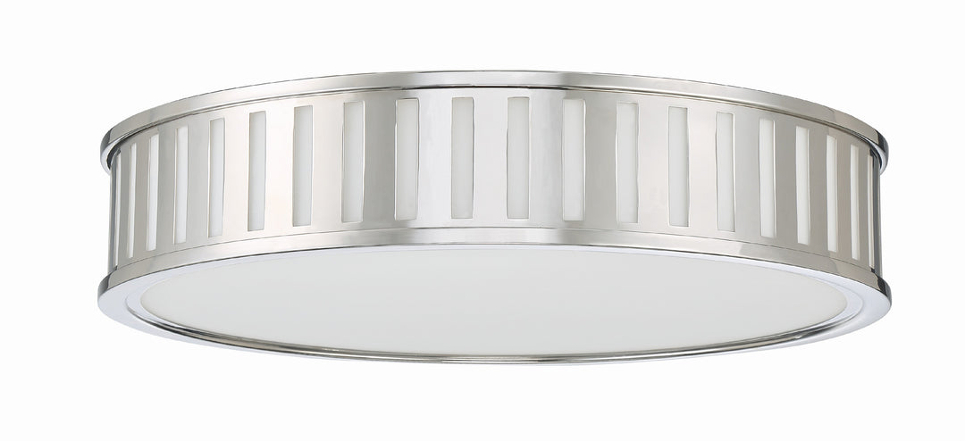 Crystorama Kendal 4 Light Black Forged Flush Mount