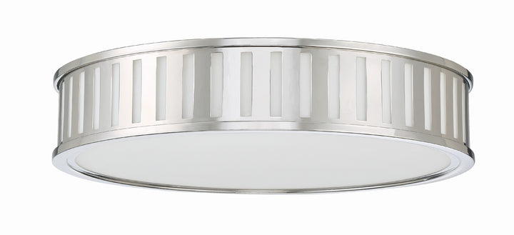 Crystorama Kendal 4 Light Black Forged Flush Mount