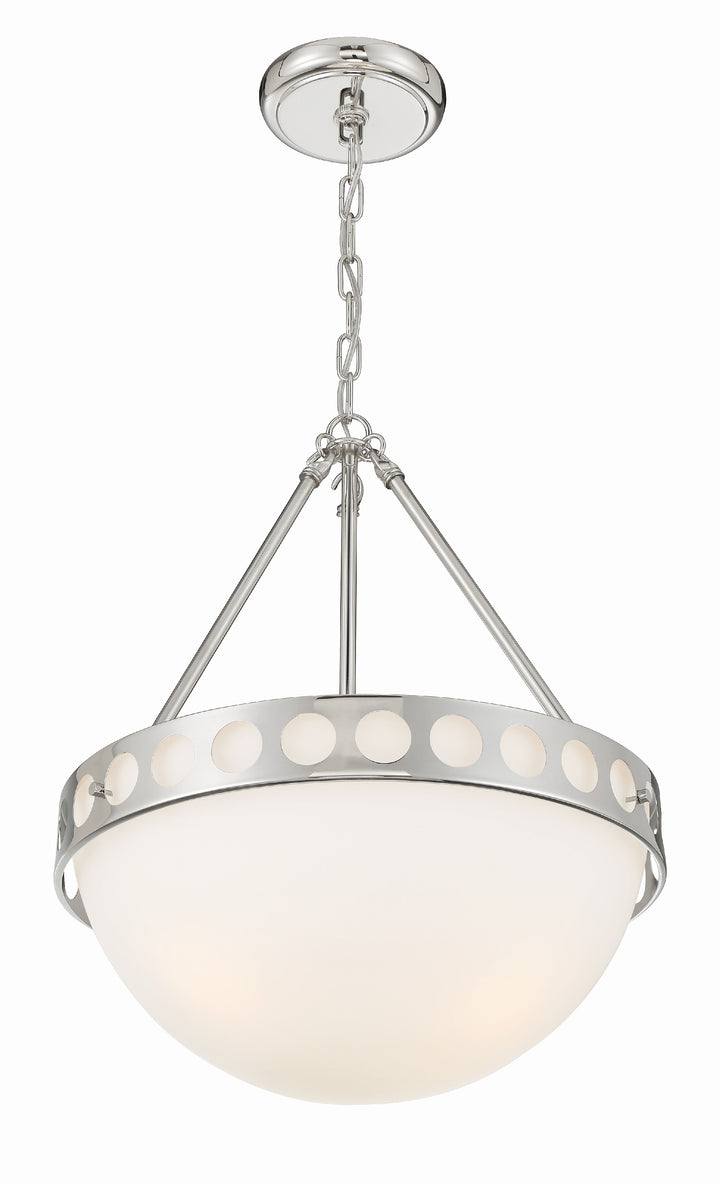 Crystorama Kirby 3 Light Black Forged Chandelier