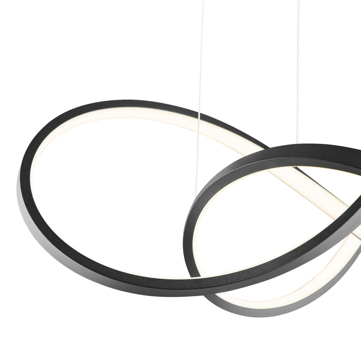 Knotted LED Dimmable Chandelier // Black