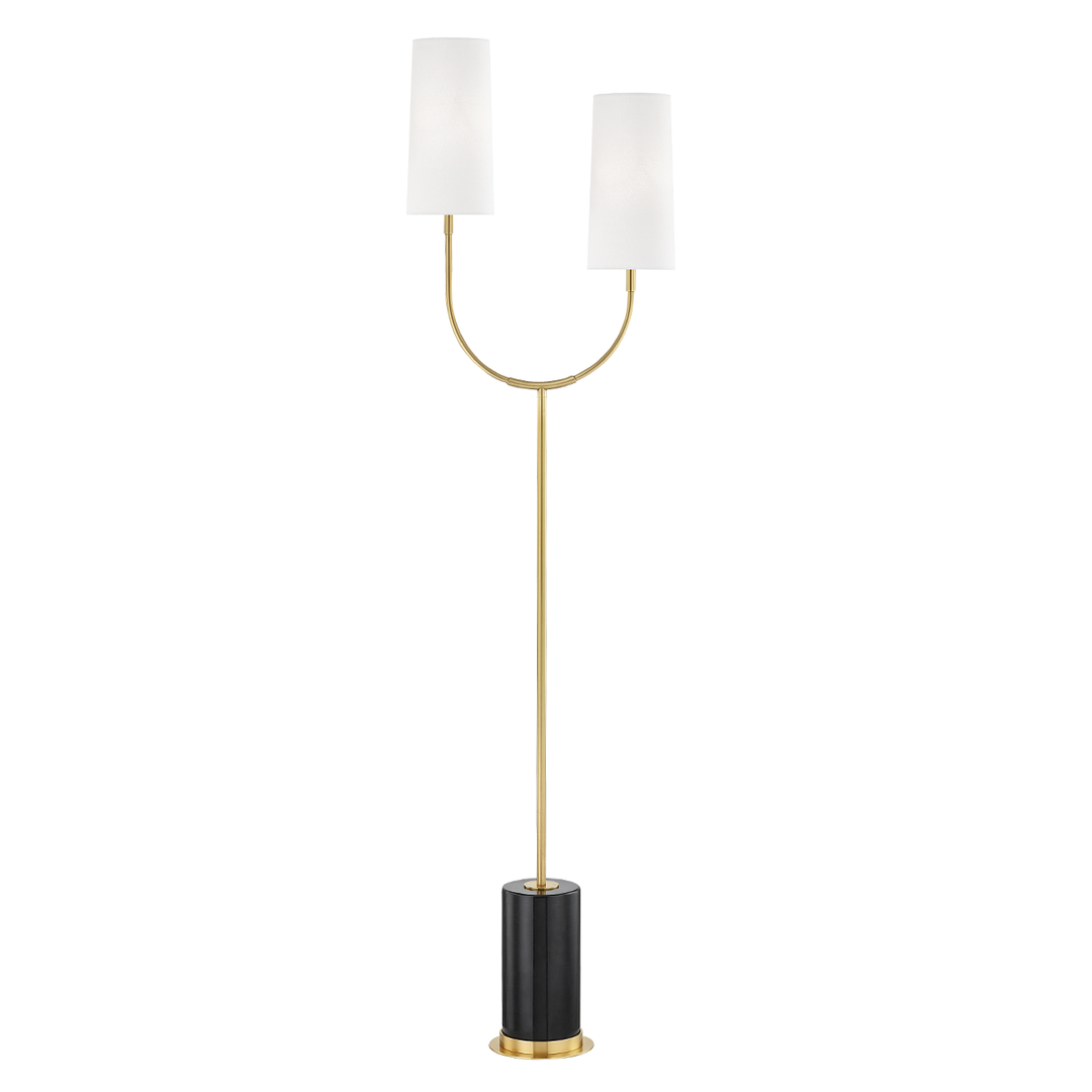 Vesper Floor Lamp - Aged Brass