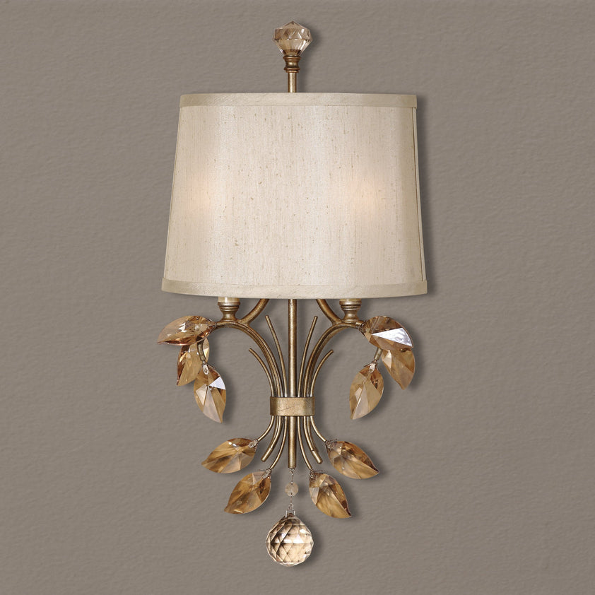 Alenya 2 Light Gold Wall Sconce