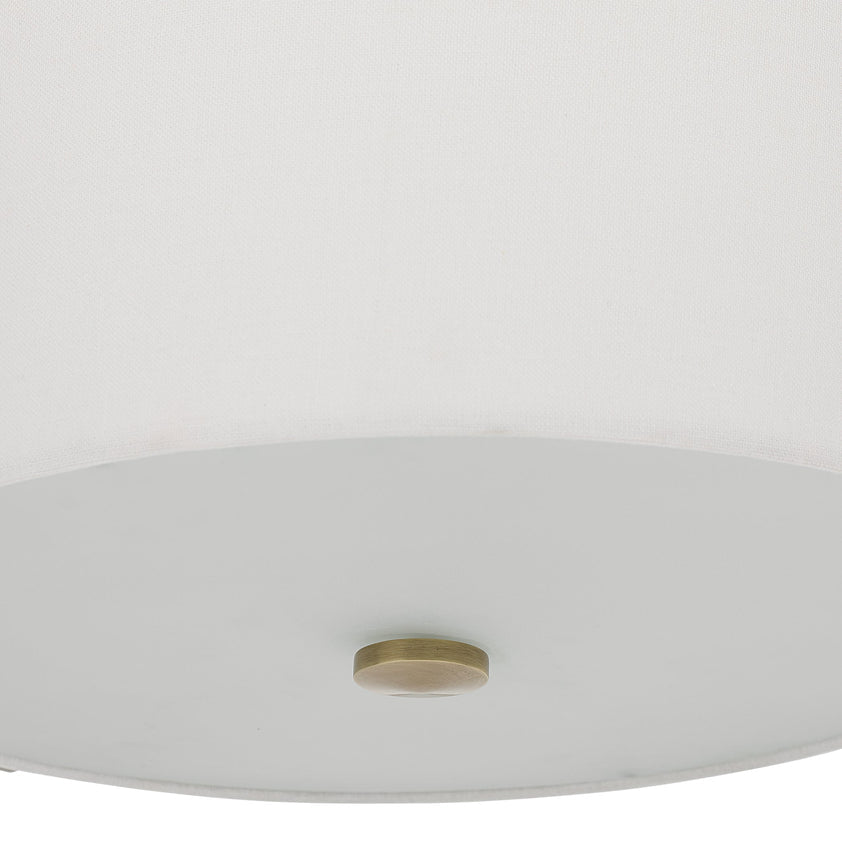 Colfax Brass 3 Light Semi Flush