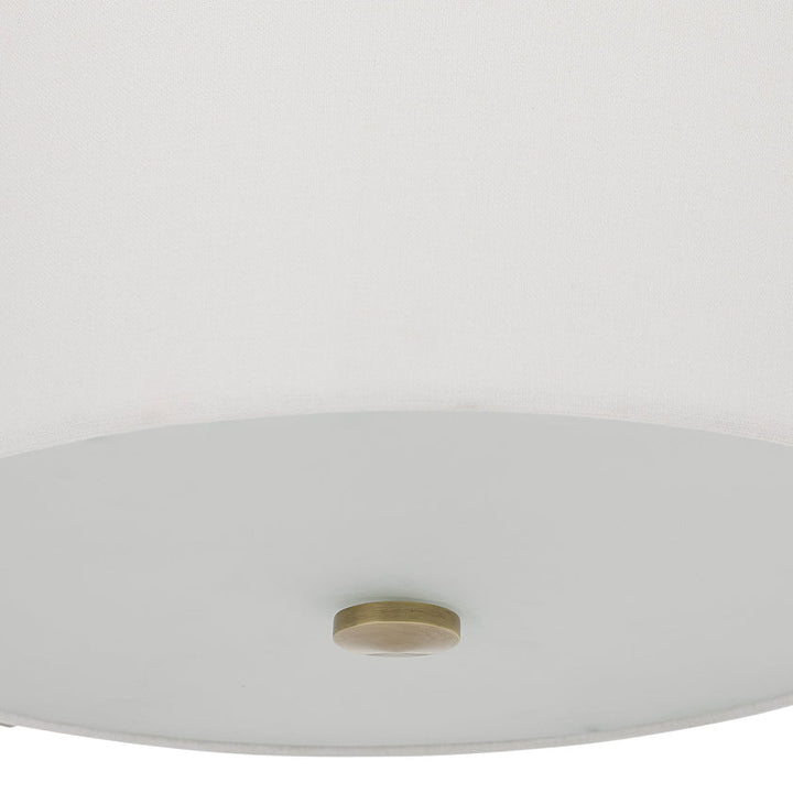 Colfax Brass 3 Light Semi Flush