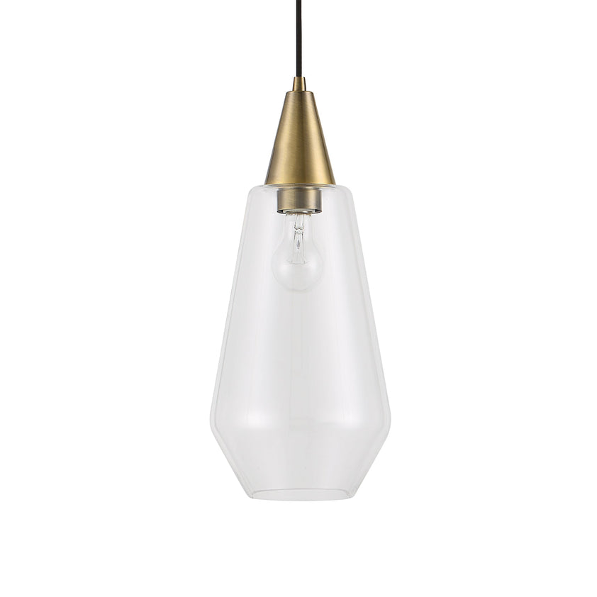 Eichler Antique Brass 1 Light Mini Pendant