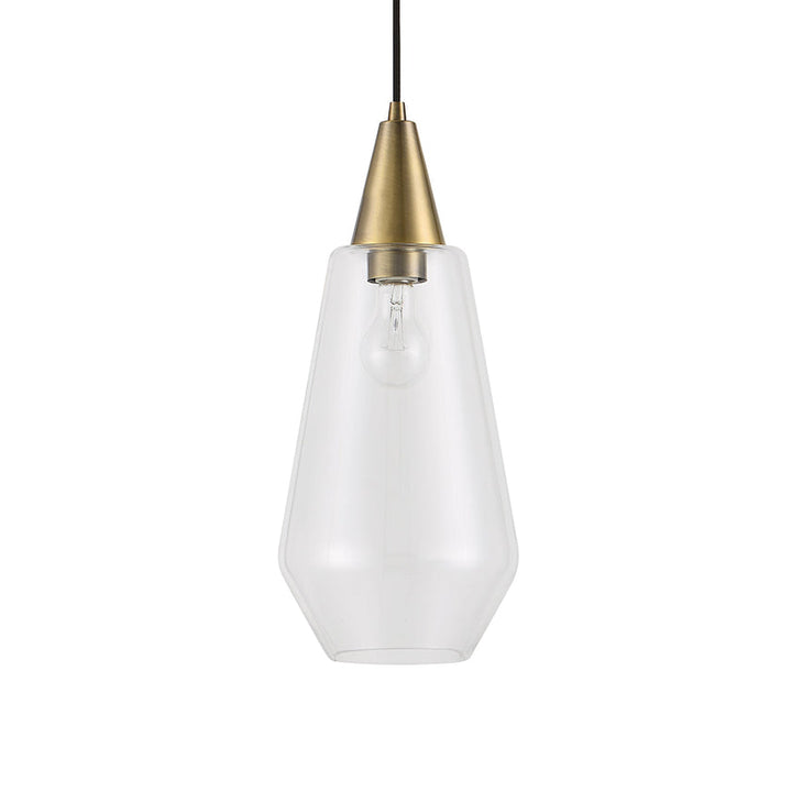 Eichler Antique Brass 1 Light Mini Pendant