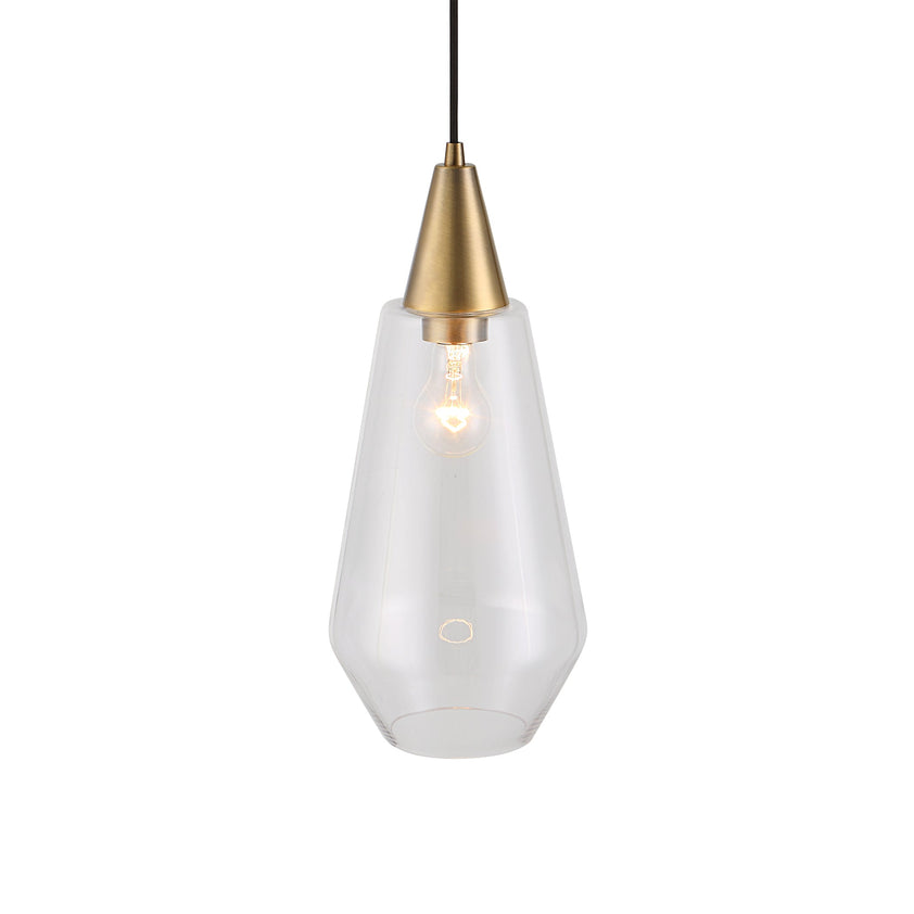 Eichler Antique Brass 1 Light Mini Pendant