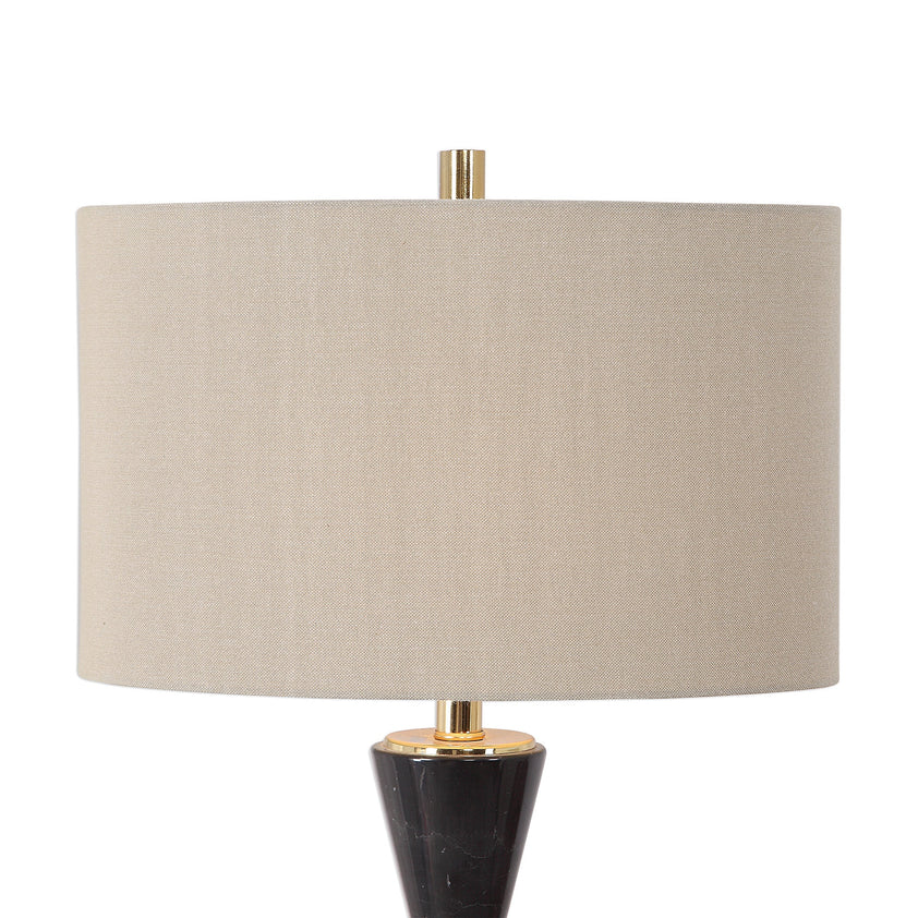 Alastair Black Marble Table Lamp