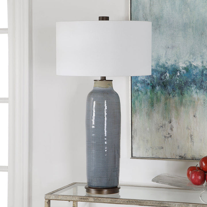 Vicente Slate Blue Table Lamp