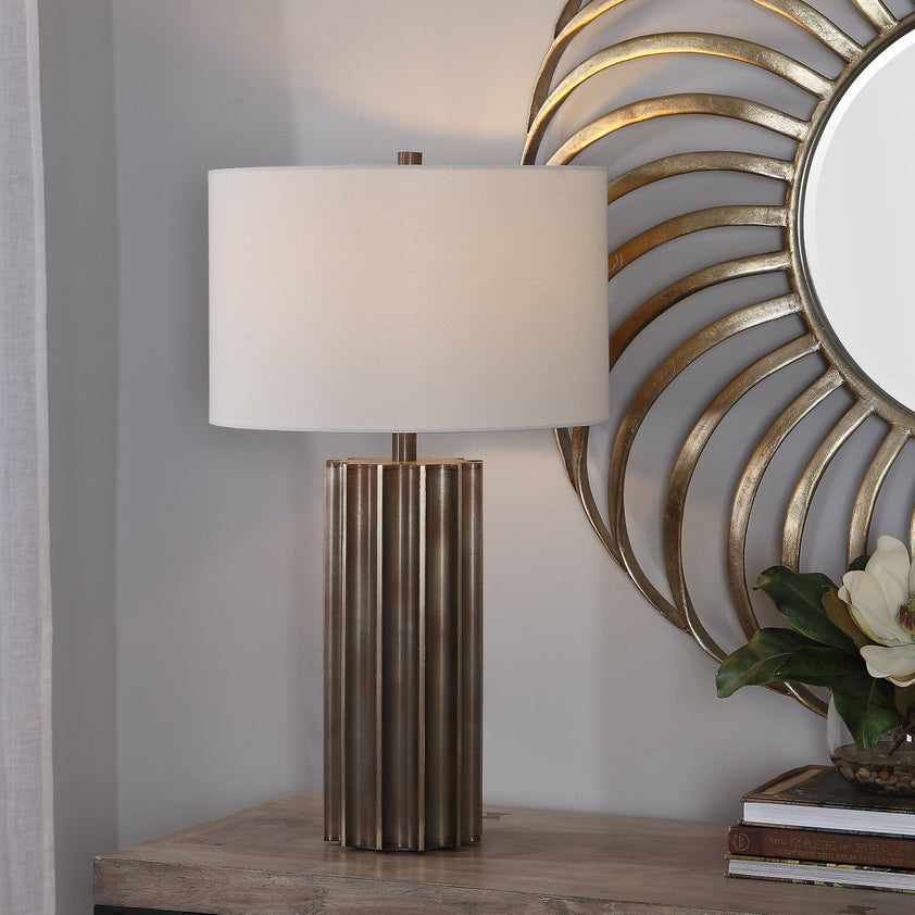 Khalio Gun Metal Table Lamp