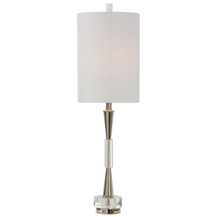 Azaria Polished Nickel Buffet Lamp