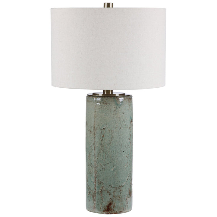 Callais Crackled Aqua Table Lamp