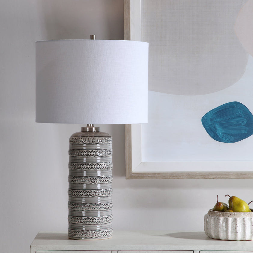 Alenon Light Gray Table Lamp