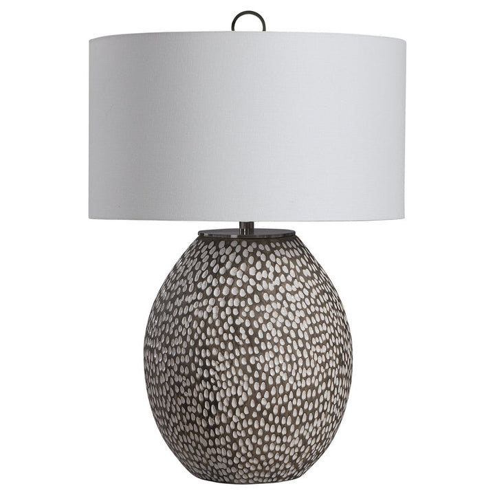 Cyprien Gray White Table Lamp