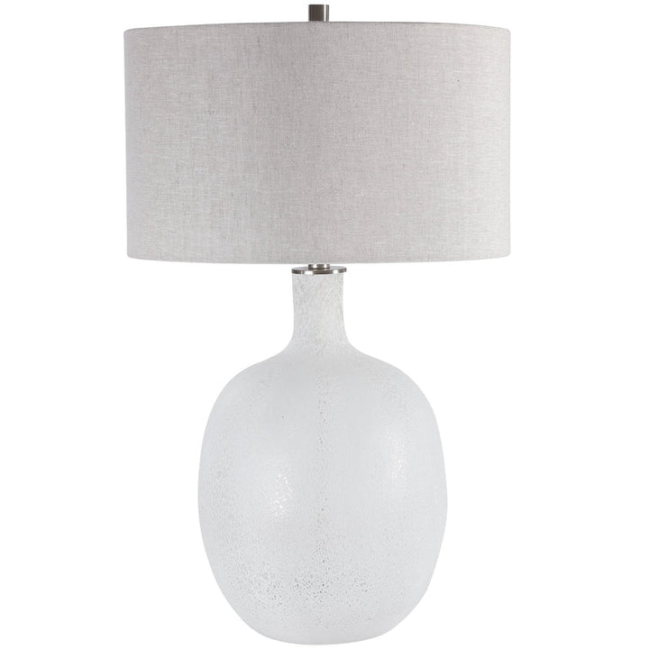 Whiteout Mottled Glass Table Lamp