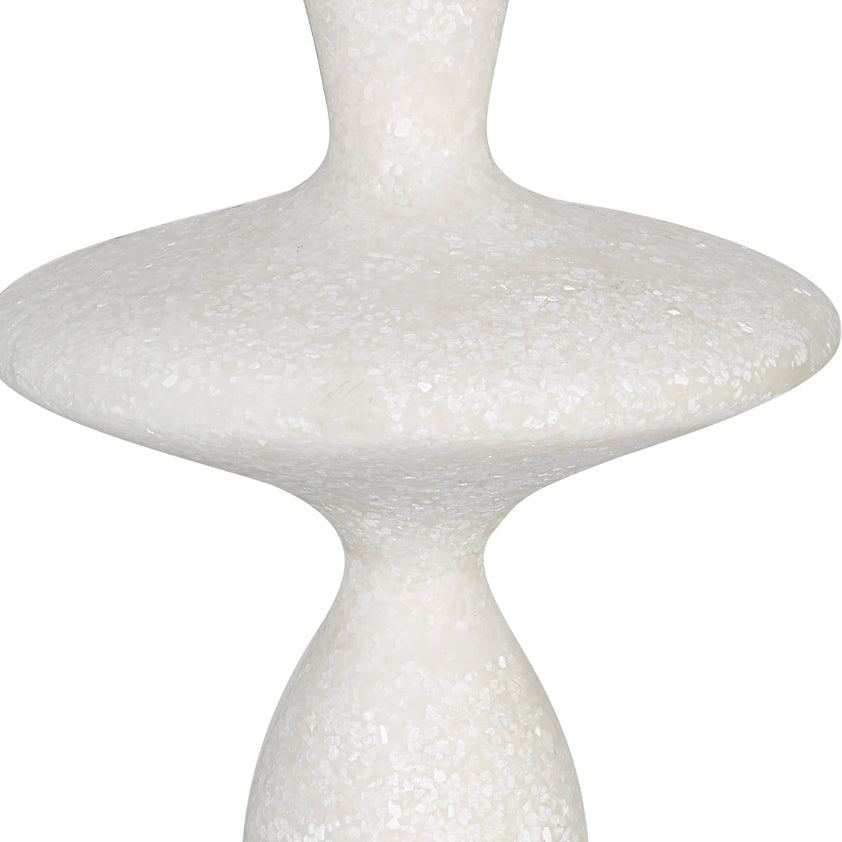 Inverse White Marble Table Lamp