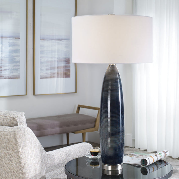 Cullen Blue Gray Table Lamp