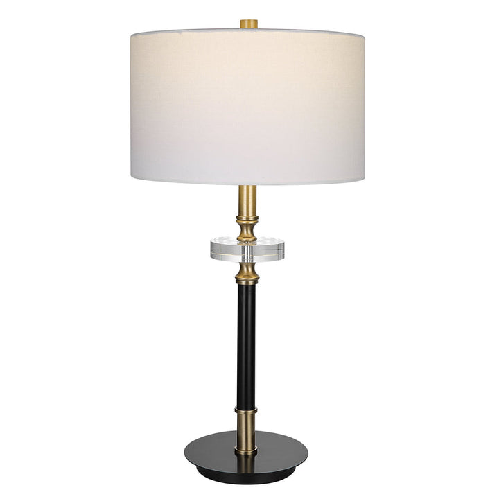 Maud Aged Black Table Lamp