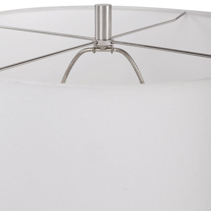 Loop White Glaze Table Lamp