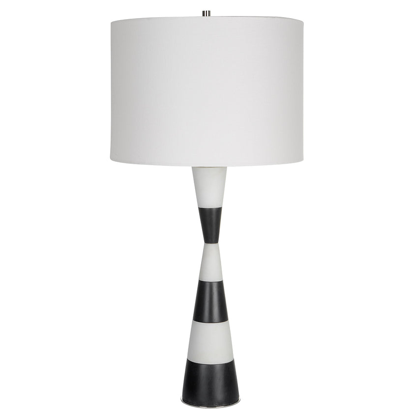 Bandeau Banded Stone Table Lamp