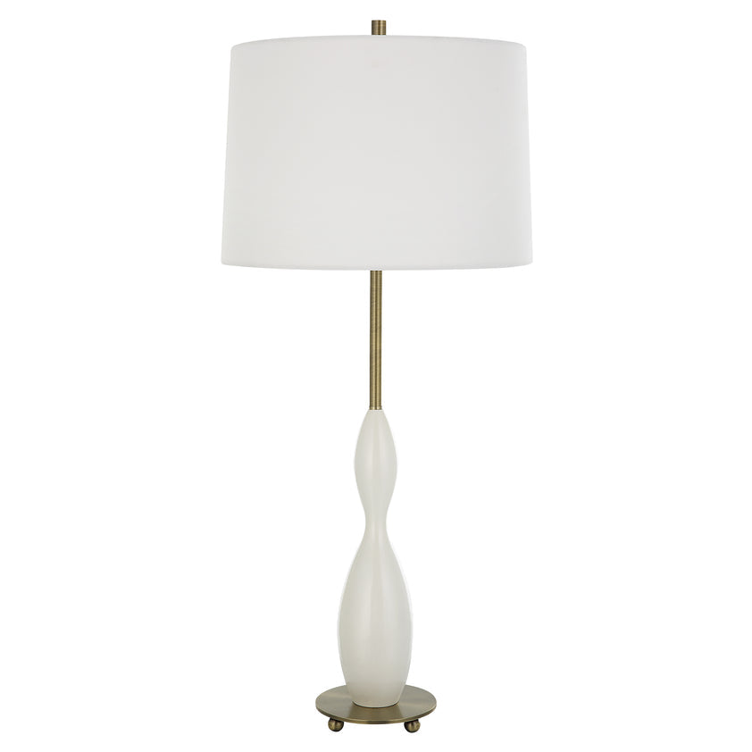 Annora Glossy White Table Lamp