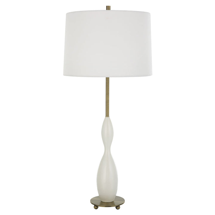 Annora Glossy White Table Lamp