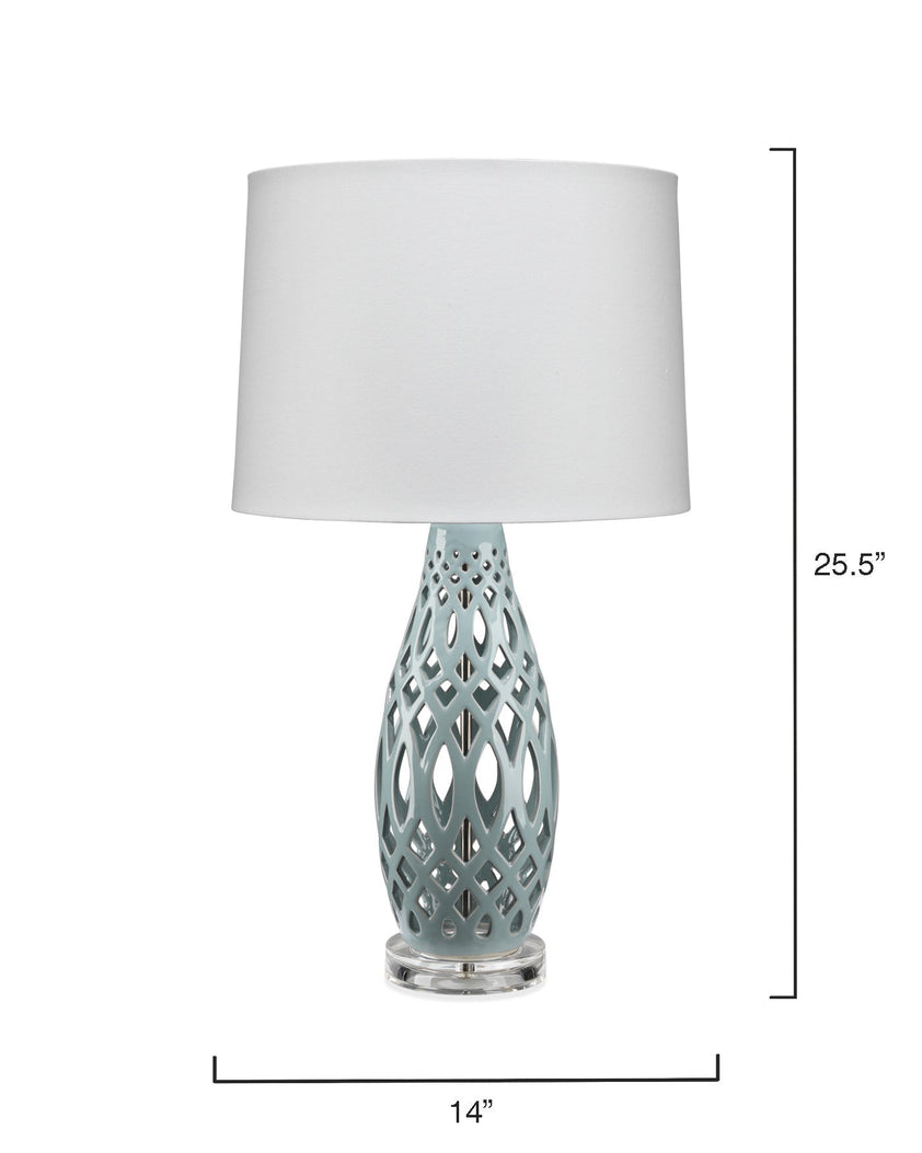 Filigree Table Lamp-Blue-LS9FILIGREPB