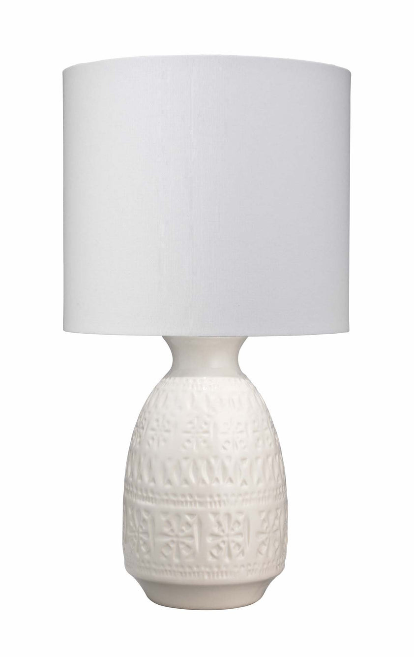 Frieze Table Lamp-White-LS9FRIEZEW