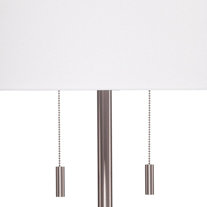 Lincoln Floor Lamp-Silver