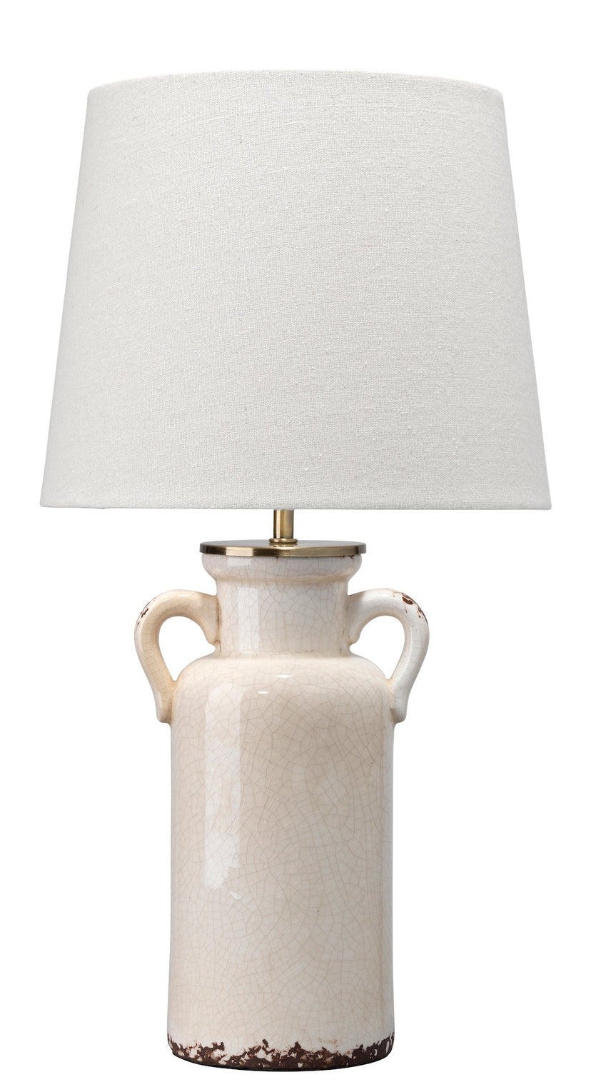 Piper Ceramic Table Lamp-Cream