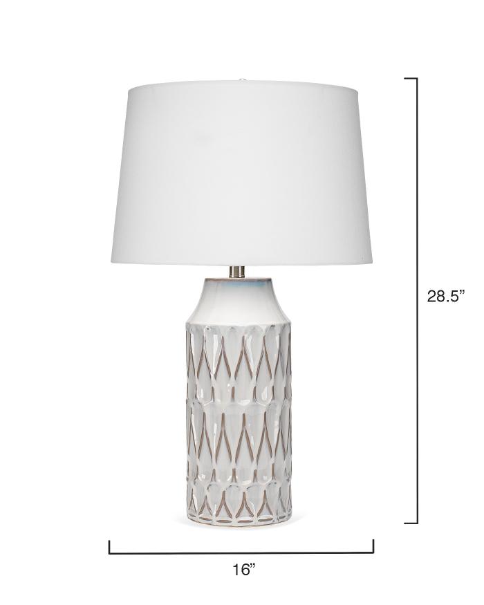 Dalia Table Lamp-White