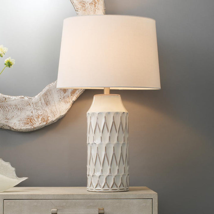 Dalia Table Lamp-White