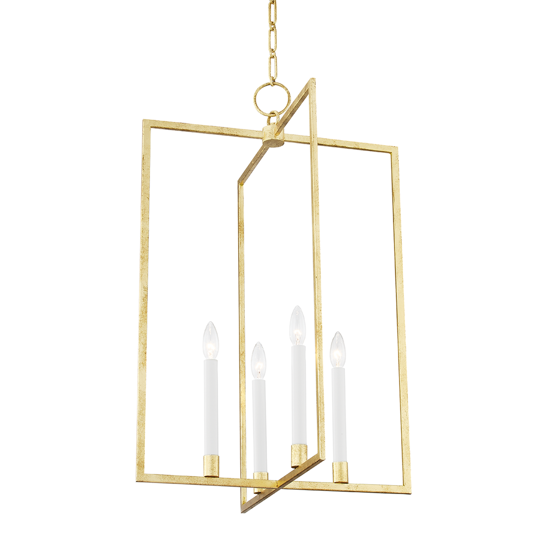 Middleborough 4 Light Large Pendant - Gold Leaf