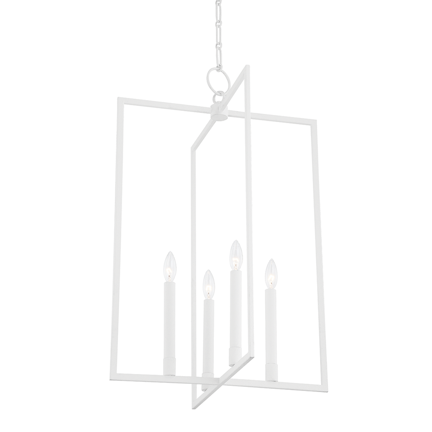 Middleborough 4 Light Large Pendant - White Plaster