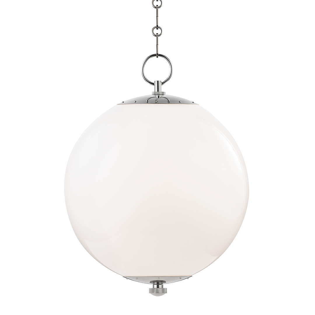 Sphere No.1 Pendant 20" - Polished Nickel