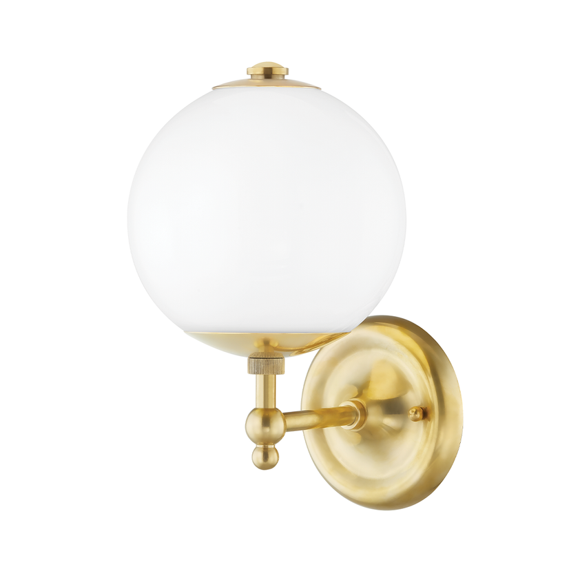 Sphere No.1 Wall Sconce - Aged Brass