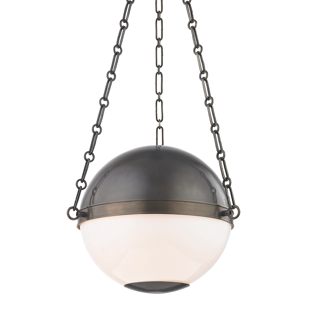 Sphere No.2 Pendant 12" - Distressed Bronze