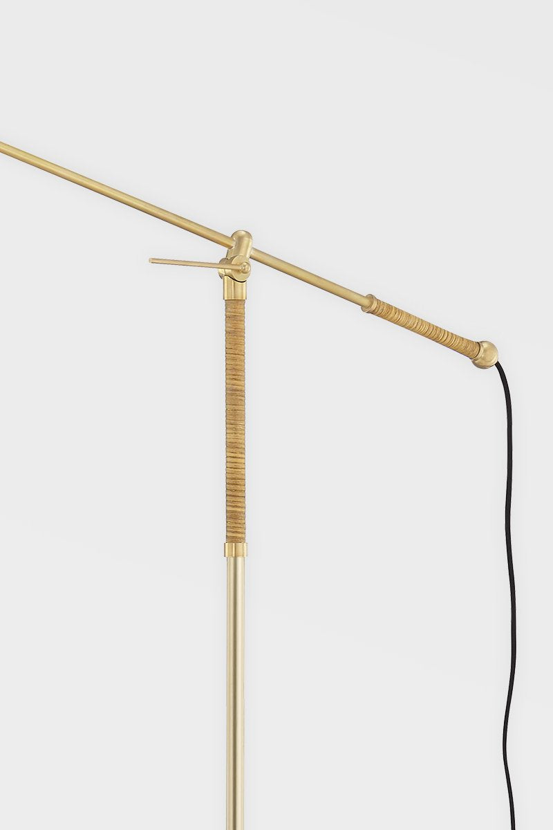 Dorset Floor Lamp - Aged Brass